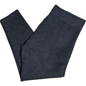 Lou and Grey, Textured Pull on Pants, Leggins, Thick, Gray and Black, Structured
